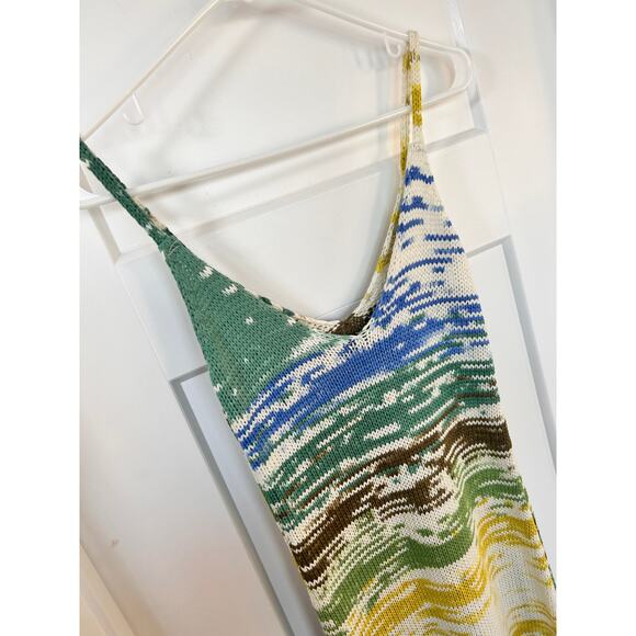 Zara Women's Knit Variegated Striped Long Maxi Dress Multicolor Size Medium‎ - Picture 9 of 14